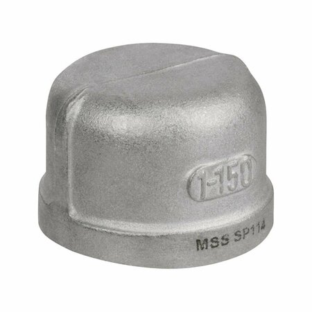 SMITH COOPER 1.25 in. FPT x 1.25 in. Dia. FPT Stainless Steel Cap 4868022